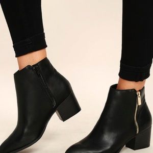 lulus black booties